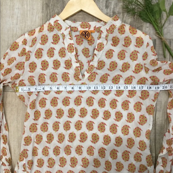 COPY - Tory Burch Tory flower pinwheel tunic sz 6 - Picture 4 of 6